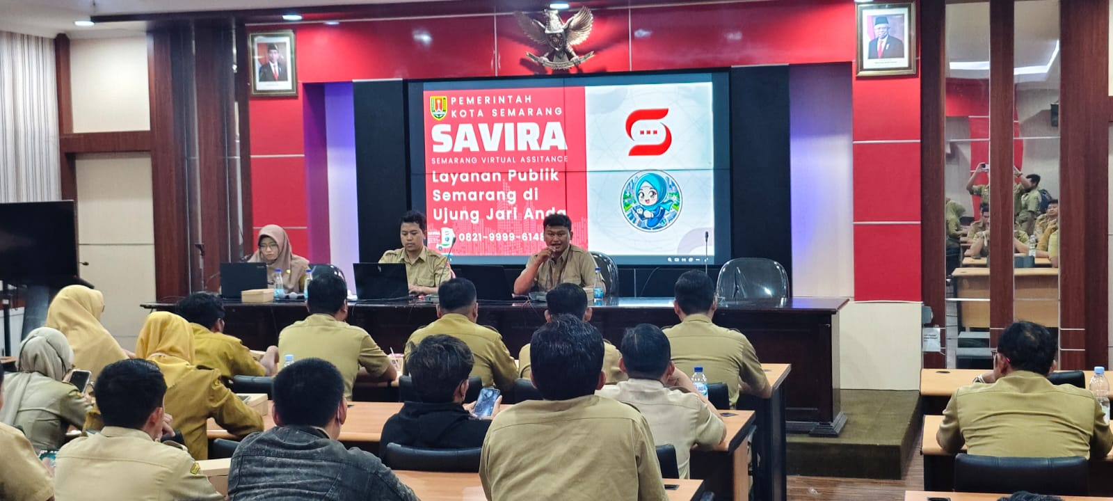 Sosialisasi Pelatihan SAVIRA dan Pengelolaan Website oleh DISKOMINFO Kota Semarang Hari Ke 1